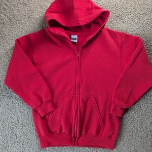 Gildan Solid Red Kids Hoodie